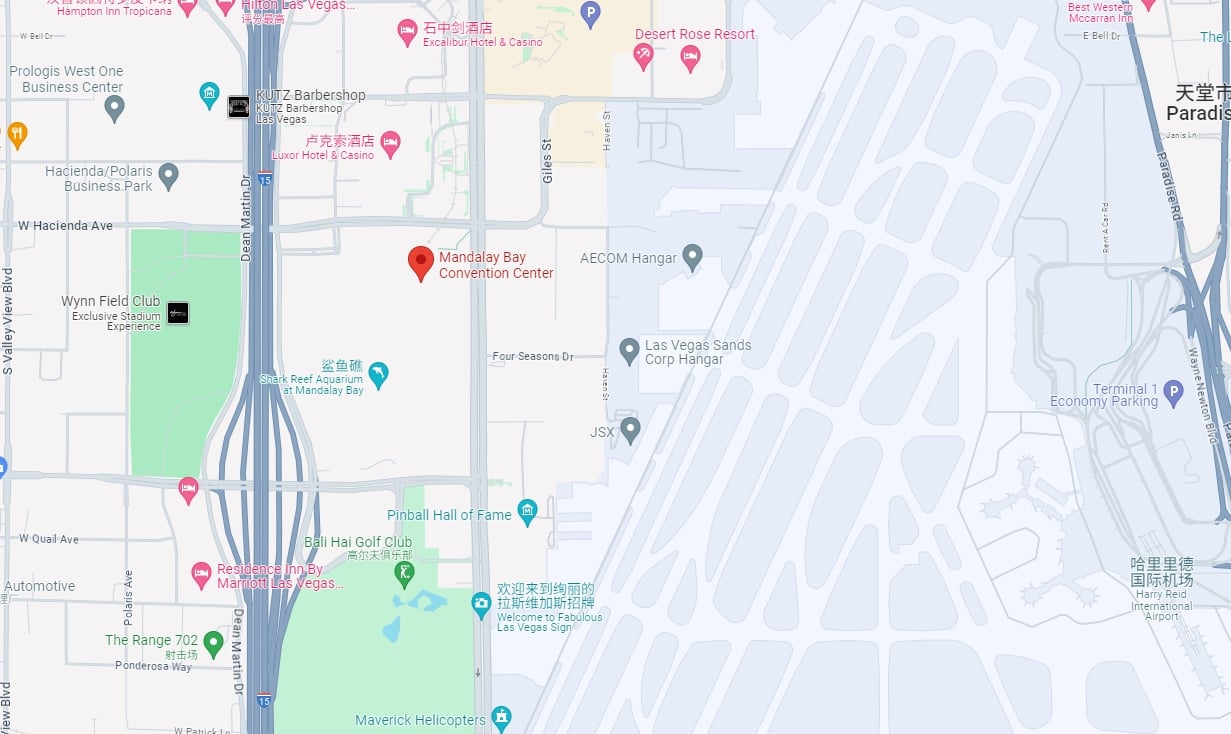 Exhibition booth location map